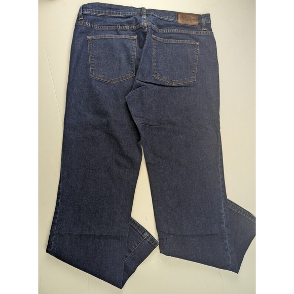 LRL Ralph Lauren Jeans Co Medium Wash Classic Straight Denim Jeans Plus Size 14 - Picture 3 of 10
